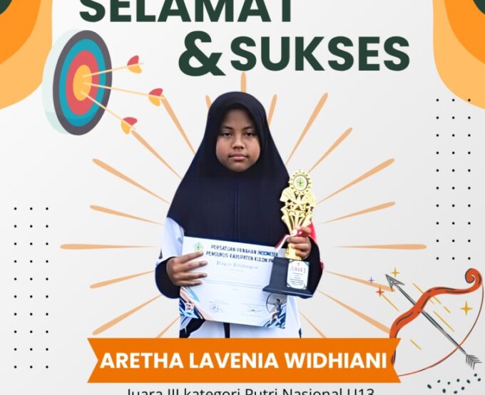 🏹 Aretha Lavenia Widhiani Raih Juara 3 Nasional U13 di Kejurkab Panahan Kulon Progo 2025