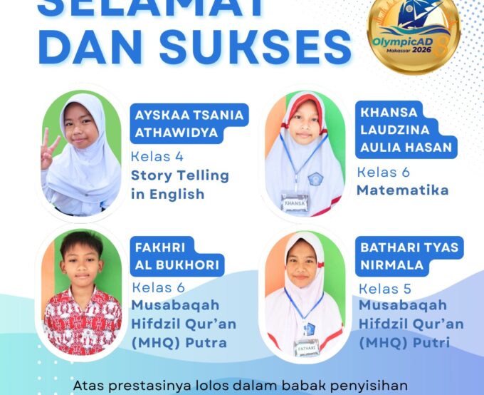 🏆 Empat Siswa SD Muhammadiyah Kedunggong SMART Melaju ke OlympicAD DIY 2025